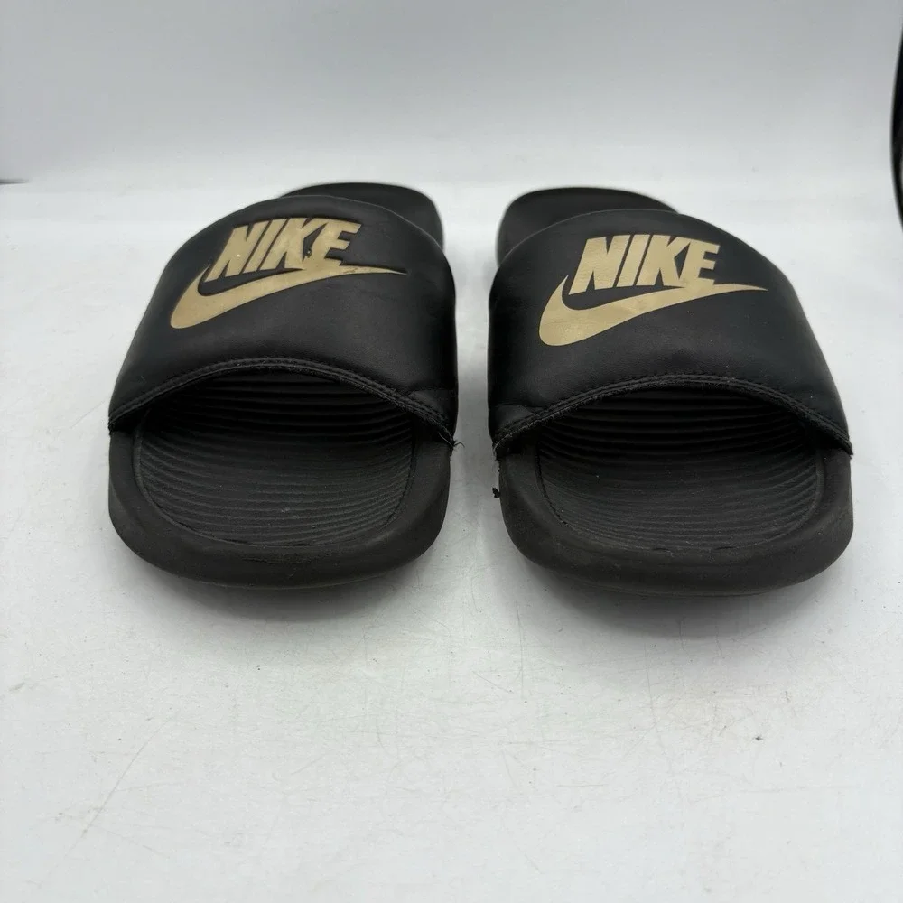 Nike Sandals Mens Size 8 Victori One Slides Black Shower‎ Flip Flop